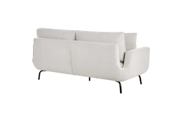 3-sitssoffa Vesala Vit, Svart - Vit - Möbler - Soffa - 3 sits soffa