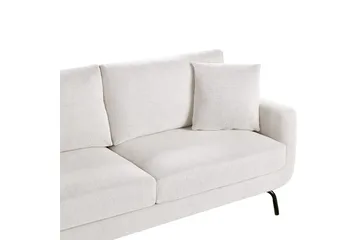 3-sitssoffa Vesala Vit, Svart - Vit - Möbler - Soffa - 3 sits soffa