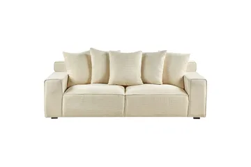 3-sitssoffa Viskan Beige, Manchestertyg - Beige, Manchestertyg - Möbler - Soffa - 3 sits soffa