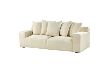 3-sitssoffa Viskan Beige, Manchestertyg - Beige, Manchestertyg - Möbler - Soffa - 3 sits soffa