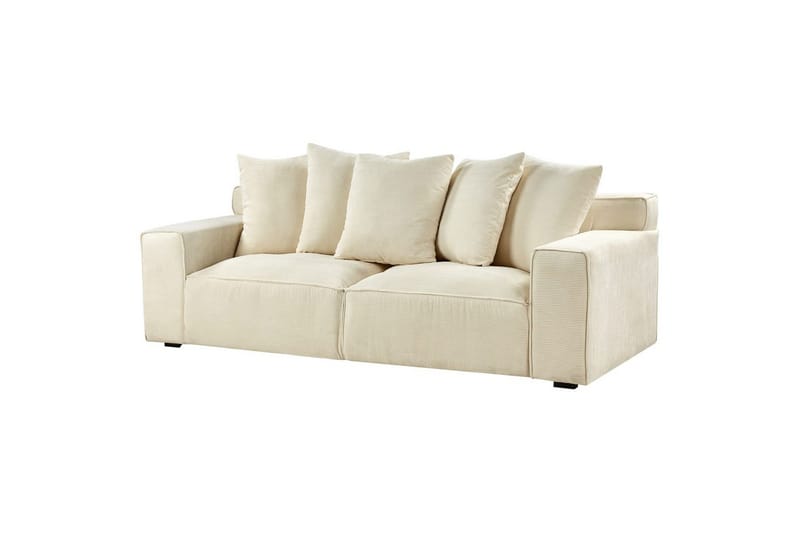 3-sitssoffa Viskan Beige, Manchestertyg - Beige, Manchestertyg - Möbler - Soffa - 3 sits soffa
