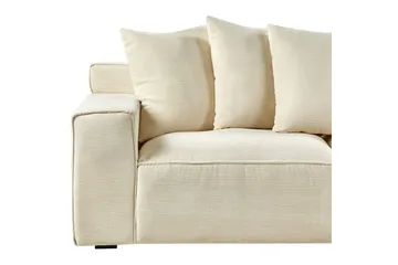 3-sitssoffa Viskan Beige, Manchestertyg - Beige, Manchestertyg - Möbler - Soffa - 3 sits soffa