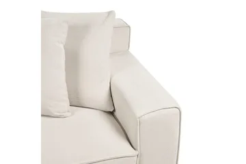 3-sitssoffa Viskan Vit, Chenille - Vit, Chenille - Möbler - Soffa - 3 sits soffa