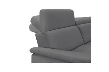 3-sitssoffa Pareli Grå, Sunday tyg, Manuell vilstol - Grå, Sunday tyg, Manuell vilstol - Möbler - Soffa - Biosoffa & reclinersoffa