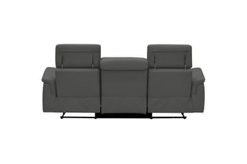 3-sitssoffa Pareli Grå, PU, Elektrisk vilstol - Grå, PU, Elektrisk vilstol - Möbler - Soffa - Biosoffa & reclinersoffa