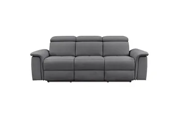 3-sitssoffa Pareli Grå, Sunday tyg, Elektrisk vilstol - Grå, Sunday tyg, Elektrisk vilstol - Möbler - Soffa - Biosoffa & reclinersoffa