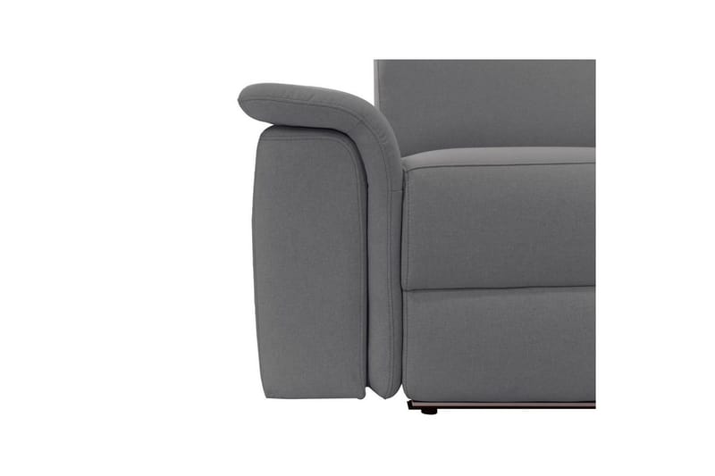 3-sitssoffa Pareli Grå, Sunday tyg, Manuell vilstol - Grå, Sunday tyg, Manuell vilstol - Möbler - Soffa - Biosoffa & reclinersoffa