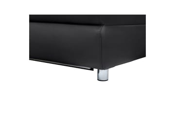 3-sitssoffa Pareli Svart, Läder/PU, Manuell vilstol - Svart, Läder/PU, Manuell vilstol - Möbler - Soffa - Biosoffa & reclinersoffa