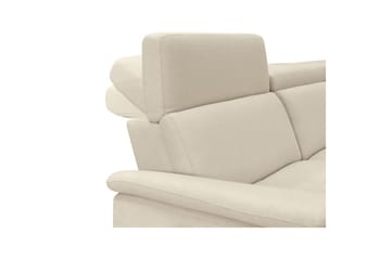 3-sitssoffa Pareli Vit, Sunday tyg, Elektrisk vilstol - Vit, Sunday tyg, Elektrisk vilstol - Möbler - Soffa - Biosoffa & reclinersoffa
