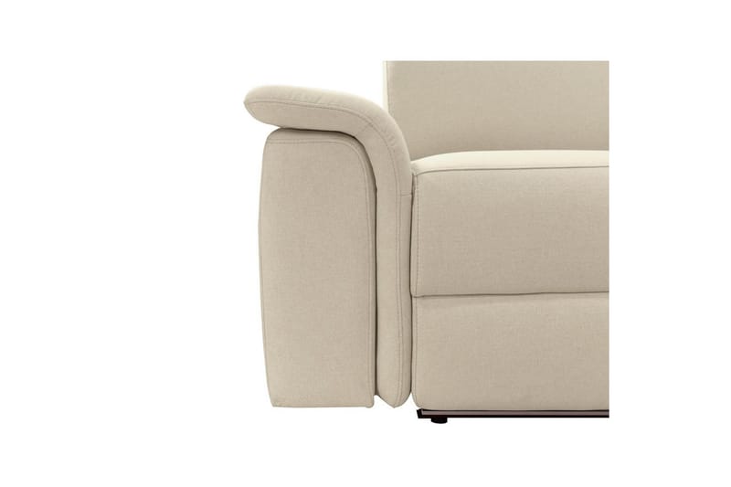 3-sitssoffa Pareli Vit, Sunday tyg, Elektrisk vilstol - Vit, Sunday tyg, Elektrisk vilstol - Möbler - Soffa - Biosoffa & reclinersoffa