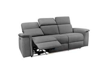 3-sitssoffa Pareli Grå, Sunday tyg, Elektrisk vilstol - Grå, Sunday tyg, Elektrisk vilstol - Möbler - Soffa - Biosoffa & reclinersoffa