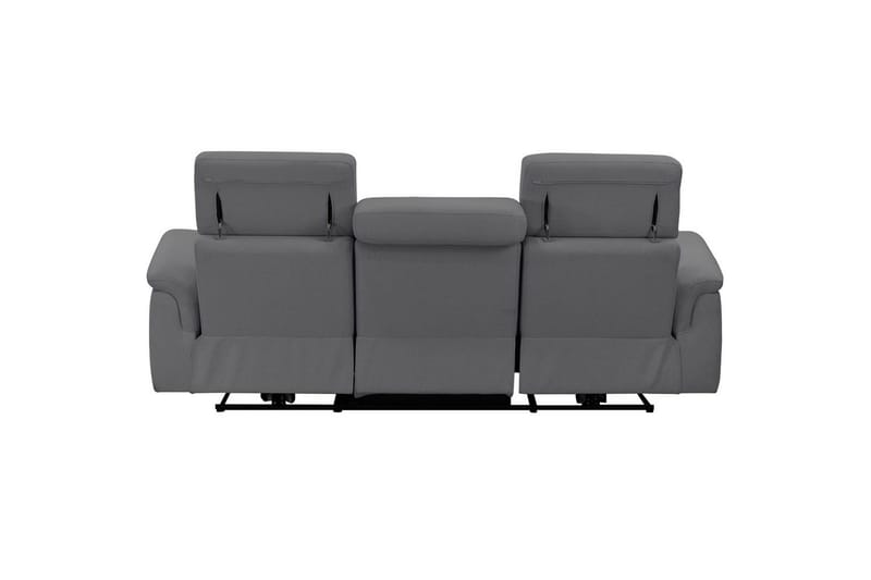 3-sitssoffa Pareli Grå, Sunday tyg, Manuell vilstol - Grå, Sunday tyg, Manuell vilstol - Möbler - Soffa - Biosoffa & reclinersoffa