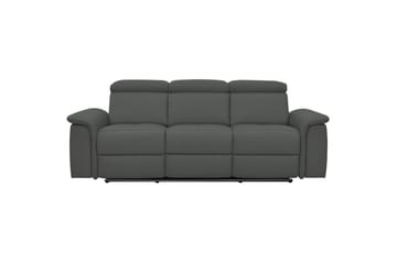 3-sitssoffa Pareli Grå, PU, Elektrisk vilstol - Grå, PU, Elektrisk vilstol - Möbler - Soffa - Biosoffa & reclinersoffa