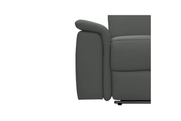 3-sitssoffa Pareli Grå, PU, Elektrisk vilstol - Grå, PU, Elektrisk vilstol - Möbler - Soffa - Biosoffa & reclinersoffa