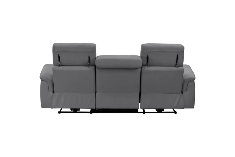 3-sitssoffa Pareli Grå, Sunday tyg, Elektrisk vilstol - Grå, Sunday tyg, Elektrisk vilstol - Möbler - Soffa - Biosoffa & reclinersoffa