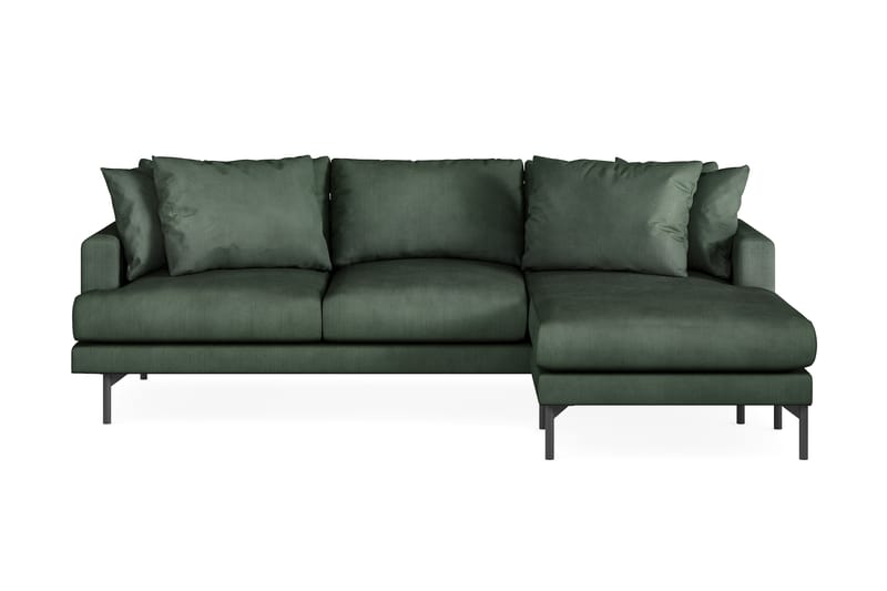 4-sits Divansoffa Armunia - Grön - 4 sits soffa med divan - Divansoffa & schäslongsoffa