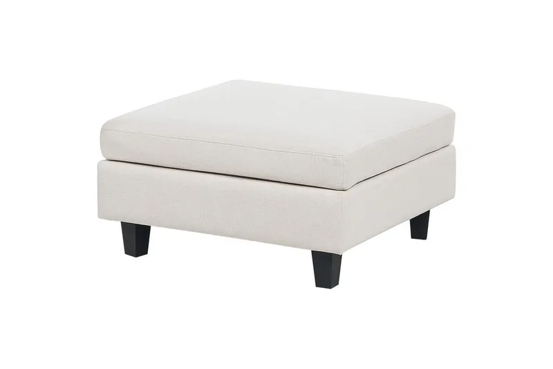 4-sits Hörnsoffa med fotpall Unstad Beige/svart - Beige/svart - Möbler - Soffa - Hörnsoffa