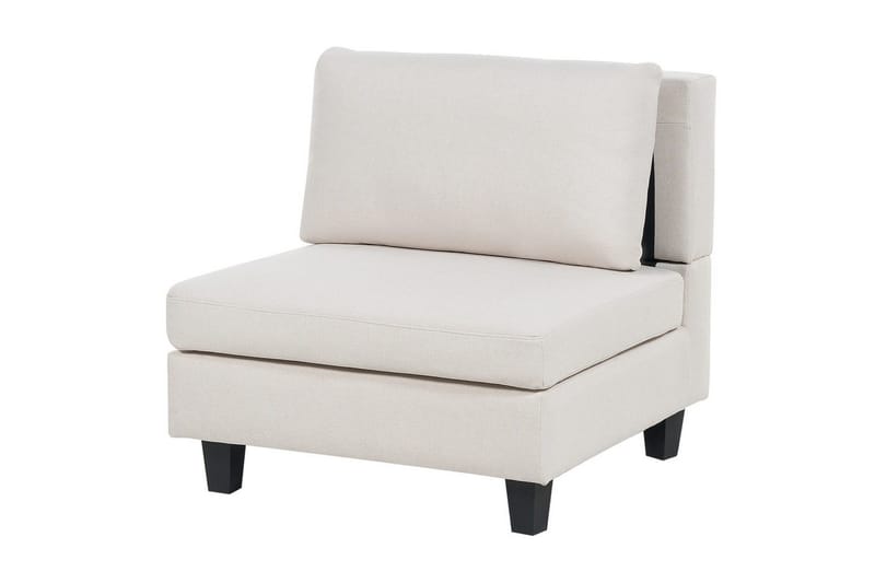 4-sits Hörnsoffa med fotpall Unstad Beige/svart - Beige/svart - Möbler - Soffa - Hörnsoffa