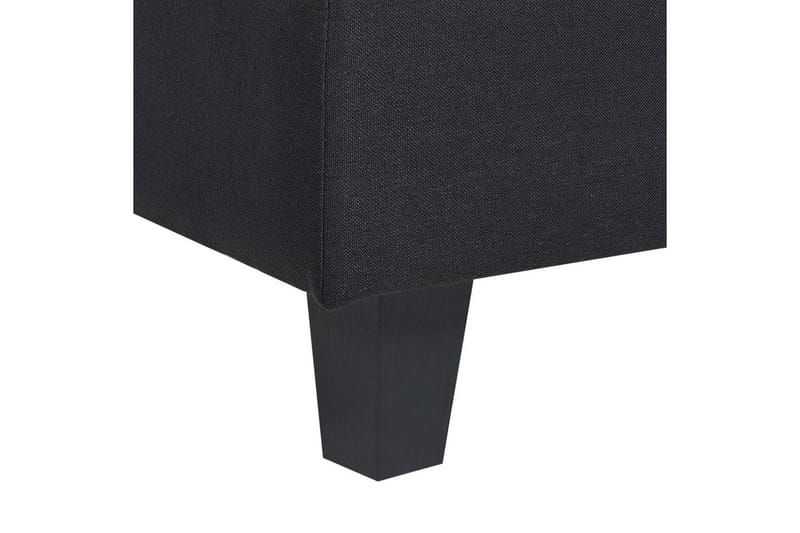 4-sits Hörnsoffa med fotpall Unstad Svart - Svart - Möbler - Soffa - Modulsoffa - Komplett modulsoffa