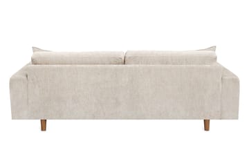 4-sits Sammetssoffa Sarnon - Beige/Ek - Möbler - Soffa - 4 sits soffa