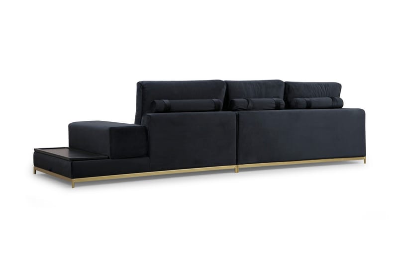 4-sits Soffa Aitze - Svart - 4 sits soffa