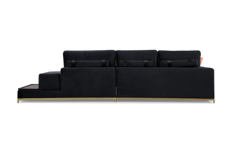 4-sits Soffa Aitze - Svart - 4 sits soffa