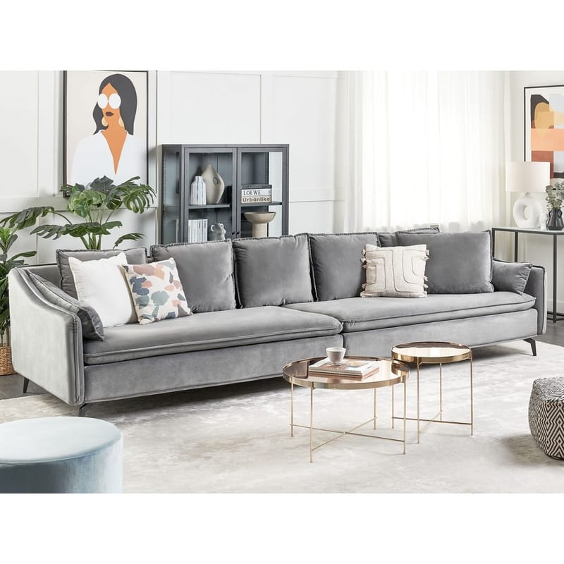 4-sits soffa Aure - Ljusgrå - Möbler - Soffa - 4 sits soffa