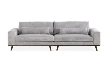 Copenhagen 4-sits Manchestersoffa - Ljusgrå - Möbler - Soffa - 4 sits soffa
