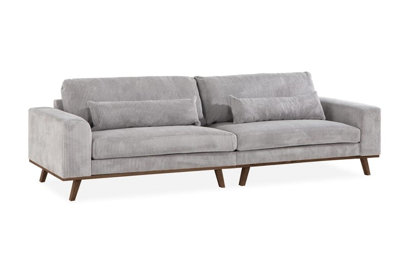 Copenhagen 4-sits Manchestersoffa - Ljusgrå - Möbler - Soffa - 4 sits soffa