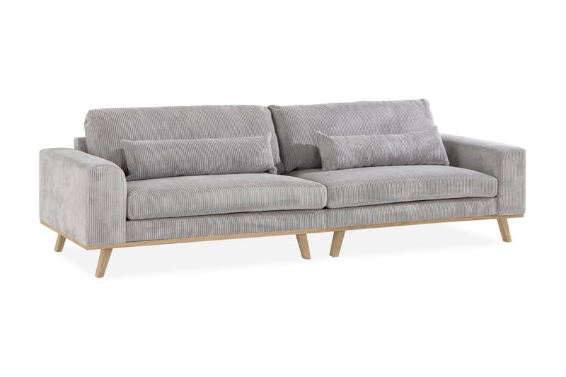 Copenhagen 4-sits Manchestersoffa - Ljusgrå - Möbler - Soffa - 4 sits soffa