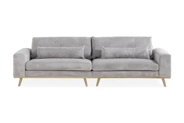 Copenhagen 4-sits Manchestersoffa - Ljusgrå - Möbler - Soffa - 4 sits soffa