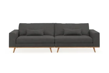 Copenhagen 4-sits Manchestersoffa - Mörkgrå - Möbler - Soffa - 4 sits soffa