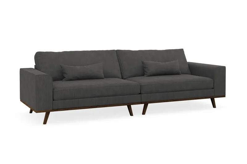 Copenhagen 4-sits Manchestersoffa - Mörkgrå - Möbler - Soffa - 4 sits soffa