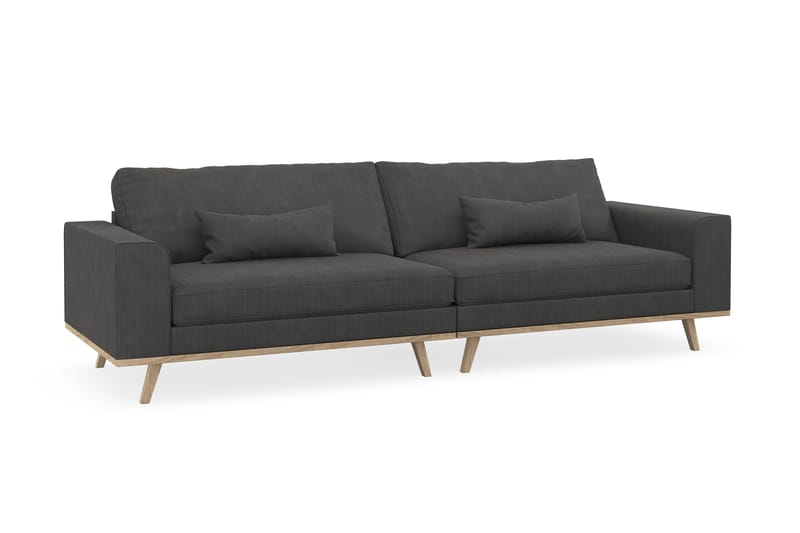 Copenhagen 4-sits Manchestersoffa - Mörkgrå - Möbler - Soffa - 4 sits soffa