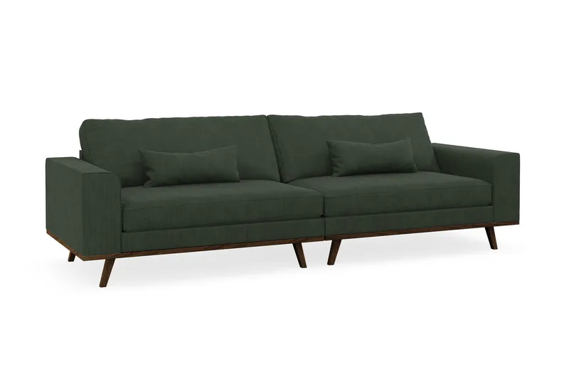 Copenhagen 4-sits Manchestersoffa - Mörkgrön - Möbler - Soffa - 4 sits soffa