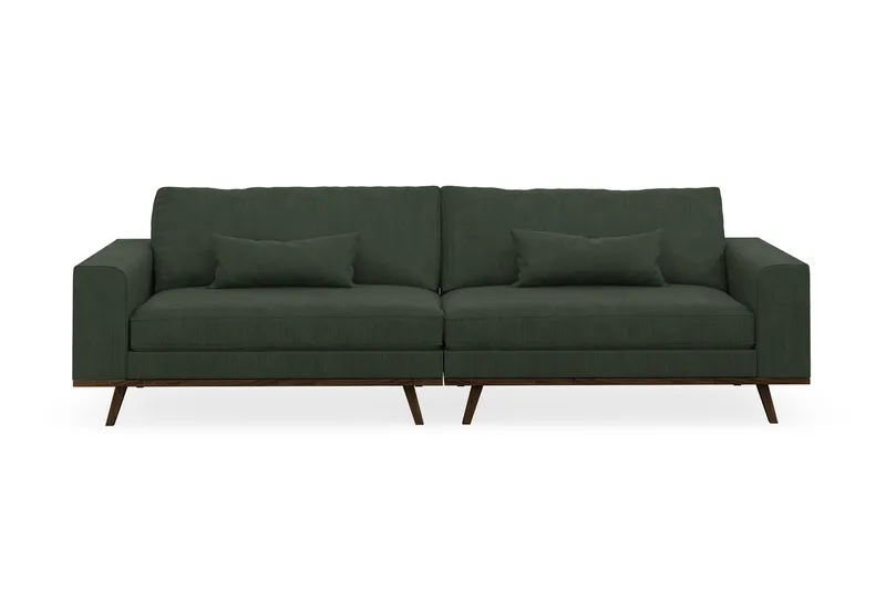 Copenhagen 4-sits Manchestersoffa - Mörkgrön - Möbler - Soffa - 4 sits soffa