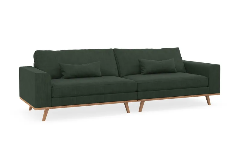 Copenhagen 4-sits Manchestersoffa - Mörkgrön - Möbler - Soffa - 4 sits soffa