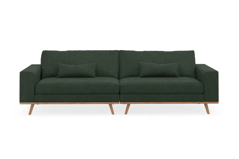 Copenhagen 4-sits Manchestersoffa - Mörkgrön - Möbler - Soffa - 4 sits soffa