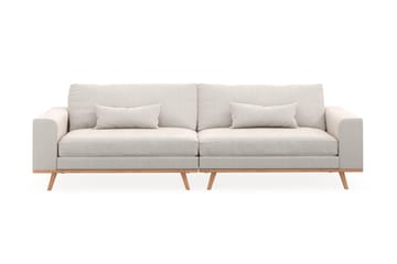 Copenhagen 4-sits Sammetssoffa - Krämvit - Möbler - Soffa - 4 sits soffa