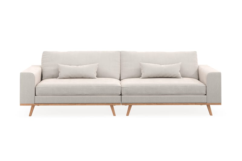 Copenhagen 4-sits Sammetssoffa - Krämvit - Möbler - Soffa - 4 sits soffa