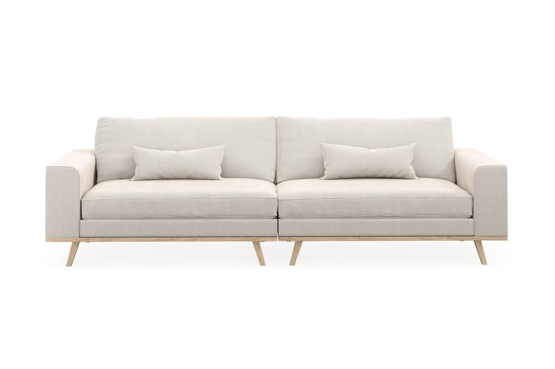 Copenhagen 4-sits Sammetssoffa - Krämvit - Möbler - Soffa - 4 sits soffa