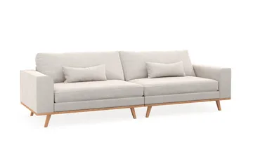 Copenhagen 4-sits Sammetssoffa - Krämvit - Möbler - Soffa - 4 sits soffa
