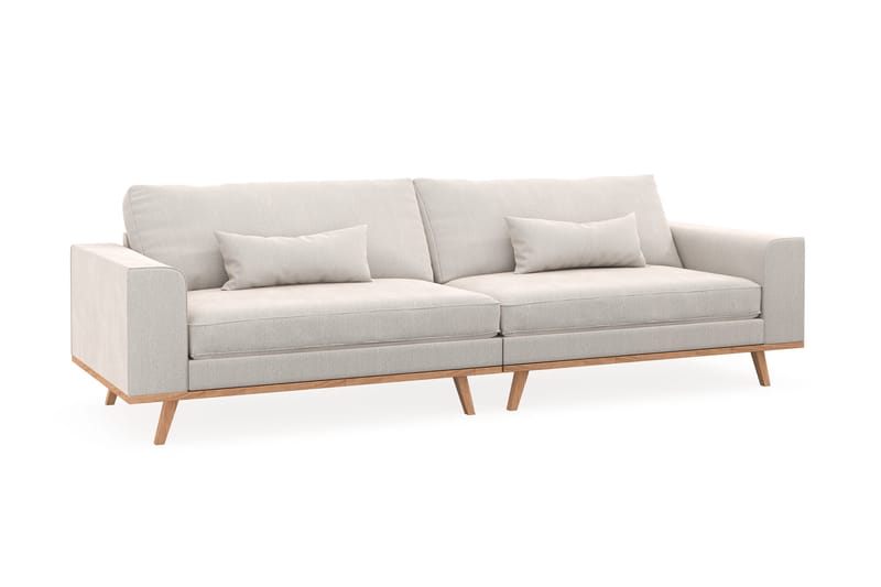 Copenhagen 4-sits Sammetssoffa - Krämvit - Möbler - Soffa - 4 sits soffa