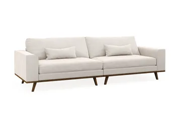 Copenhagen 4-sits Sammetssoffa - Krämvit - Möbler - Soffa - 4 sits soffa