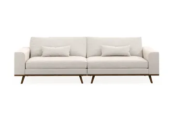 Copenhagen 4-sits Sammetssoffa - Krämvit - Möbler - Soffa - 4 sits soffa