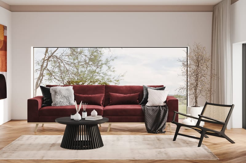 Copenhagen 4-sits Sammetssoffa - Lila - Möbler - Soffa - 4 sits soffa