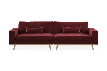 Copenhagen 4-sits Sammetssoffa - Lila - Möbler - Soffa - 4 sits soffa