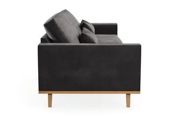 Copenhagen 4-sits Sammetssoffa - Mörkgrå - Möbler - Soffa - 4 sits soffa