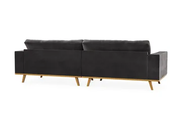 Copenhagen 4-sits Sammetssoffa - Mörkgrå - Möbler - Soffa - 4 sits soffa