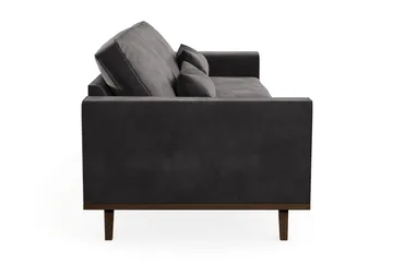 Copenhagen 4-sits Sammetssoffa - Mörkgrå - Möbler - Soffa - 4 sits soffa